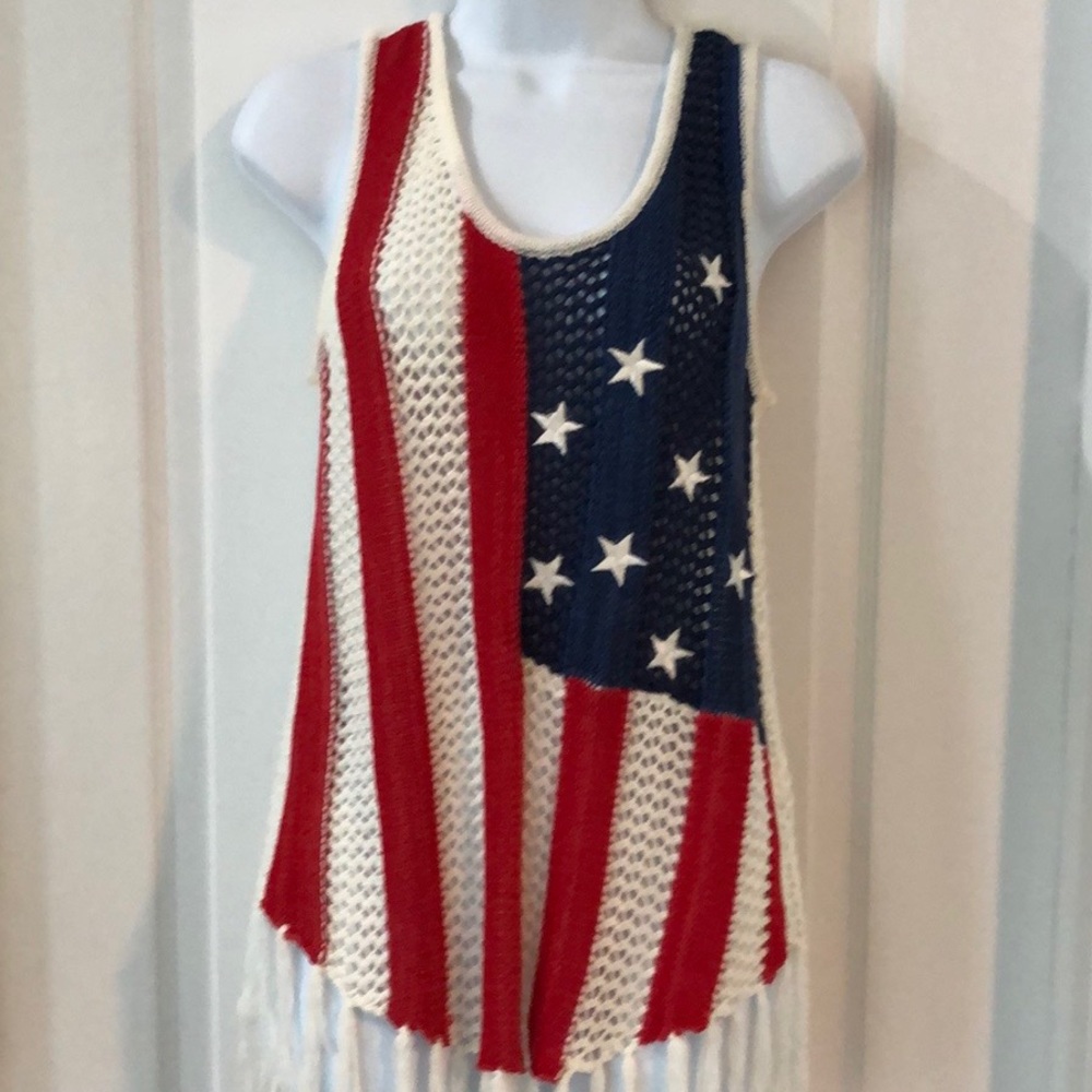 Cloud Chaser Open knit Tank Top